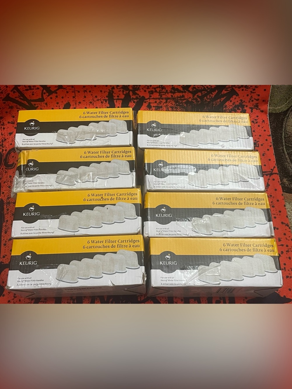 Lot of 8 6-packs (48 filters total) Water Filters for Use w/ KEURIG Handles NEW